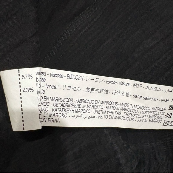 Zara Black Tank Mini Dress Square Neck Sz S Side Slit Classic City Whimsigoth - Picture 10 of 10